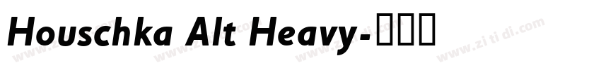 Houschka Alt Heavy字体转换 Houschka Alt Heavy字体转换